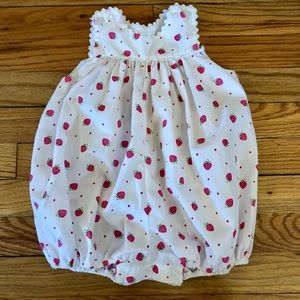 Lullaby Set Strawberry Smocked Bubble